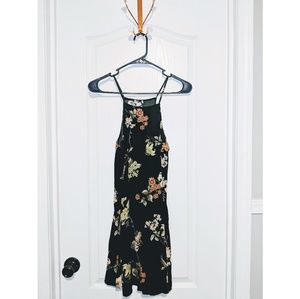 Black floral sundress